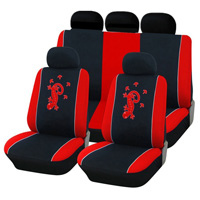 11pcs Set Gecko Embroidery Universal Polyester Automotive Seat Covers Fit Most Vehicles