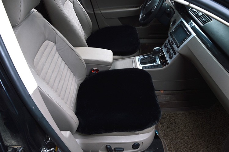 Best Plush Automotive Back Rear Seat Pad Faux Fur Interior Cushion Cover Winter Mat