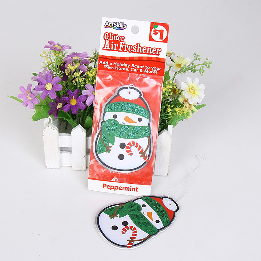Christmas Automotive Ornaments Hanging Air Freshener Paper Car Solid Perfume