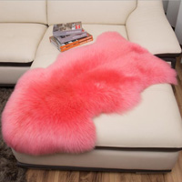 Luxury Pure Australian Wool Whole Sheepskin Fur Chair Tea Table Yoga Cushion Mats Sofa Pads