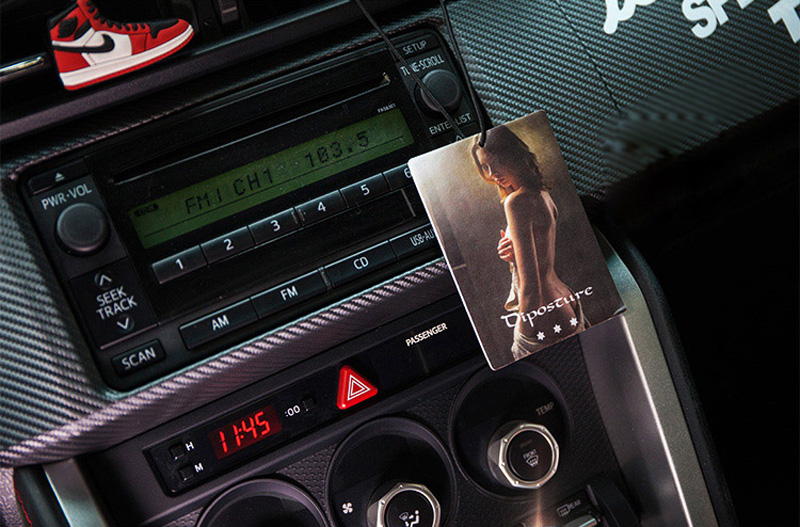 Sexy Desire Car Ornaments Hanging Air Freshener Paper Perfumed Fragrance Condition Vent