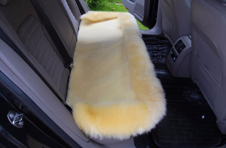 Universal 3pcs Australia 100% Wool Automobile Seat Pads Mats Furry Interior Winter Warm