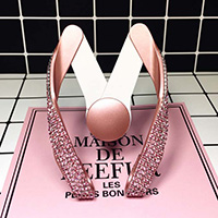 M Shape Universal Car Mobile Phone Holder Crystal Rhinestone Air Vent Mount Clip Stand GPS