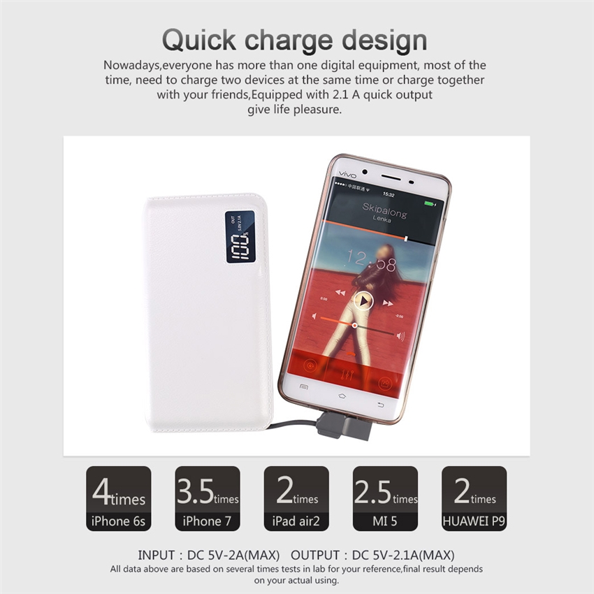 OEM/ODM AF-928 LCD Display 10000mAh Power Bank Portable Fast Charger Portable Source