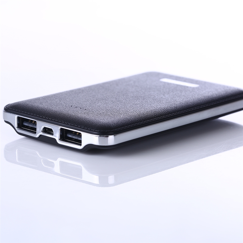 OEM/ODM AF-K12 5000mAh Polymer ABS+PMMA Charging Mobile Battery Charger Dual USB Output