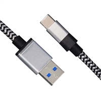 OEM/ODM AF-TC101 USB3.0 Type-C Data Cable 4A 3GB Nylon 0.08 Copper Wire Charger Cables 100CM